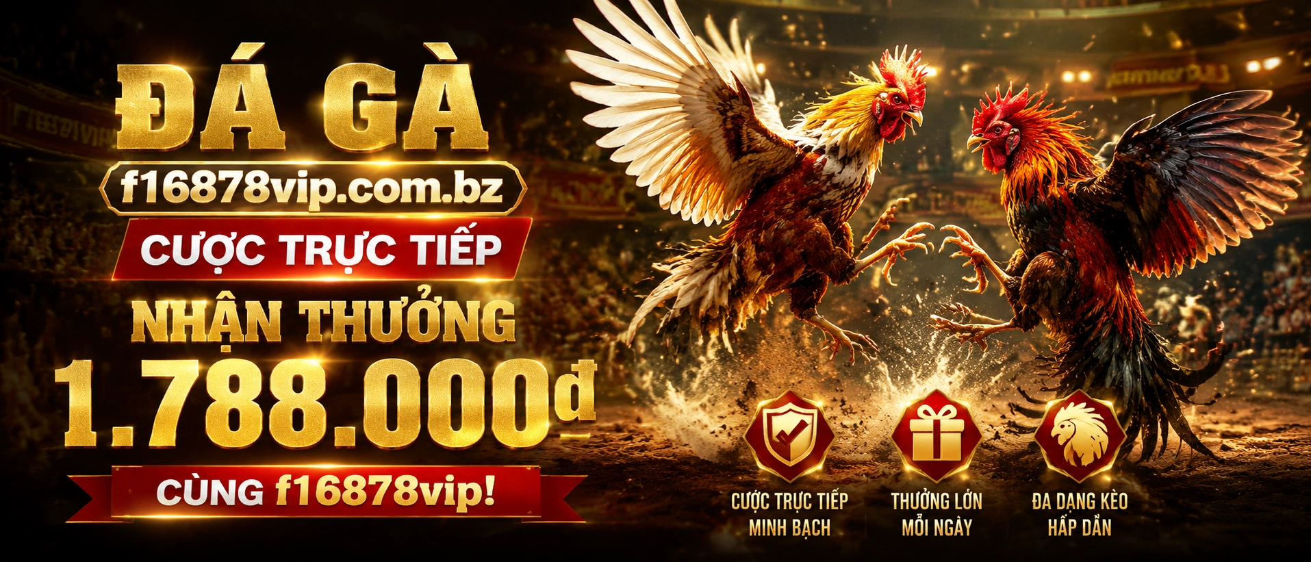 Không gian Đá Gà trực tiếp trên f16878vip.com.bz