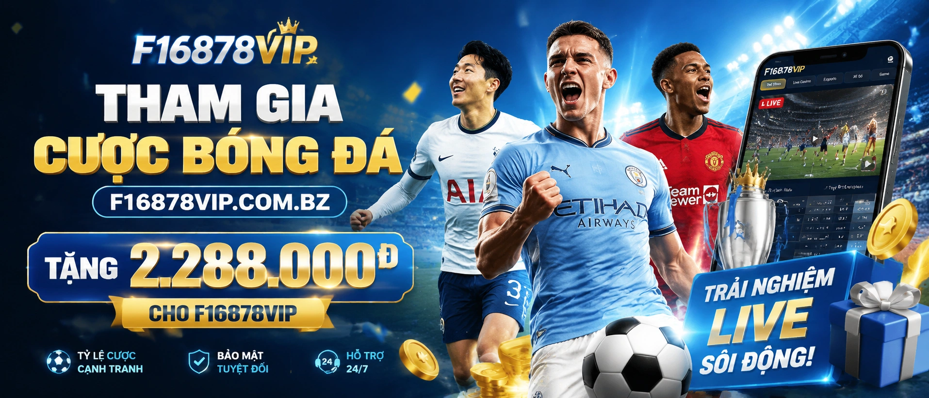 F16878VIP hỗ trợ liên hệ trên mobile